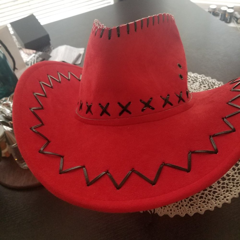 Cowboy Hat Red NEW